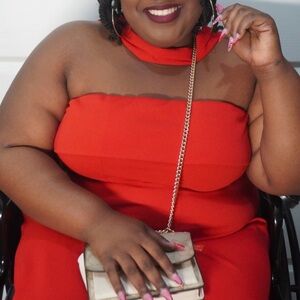 Fashion Nova Red Jumpsuit